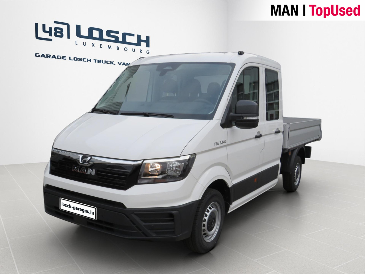 MAN TGE 3.140 4X2F L3 SB Doka Pritsche Klima ZV - Dodávka valník, Dodávka s dvojitou kabinou: obrázek 1 MAN TGE 3.140 4X2F L3 SB Doka Pritsche Klima ZV - Dodávka valník, Dodávka s dvojitou kabinou: obrázek 1