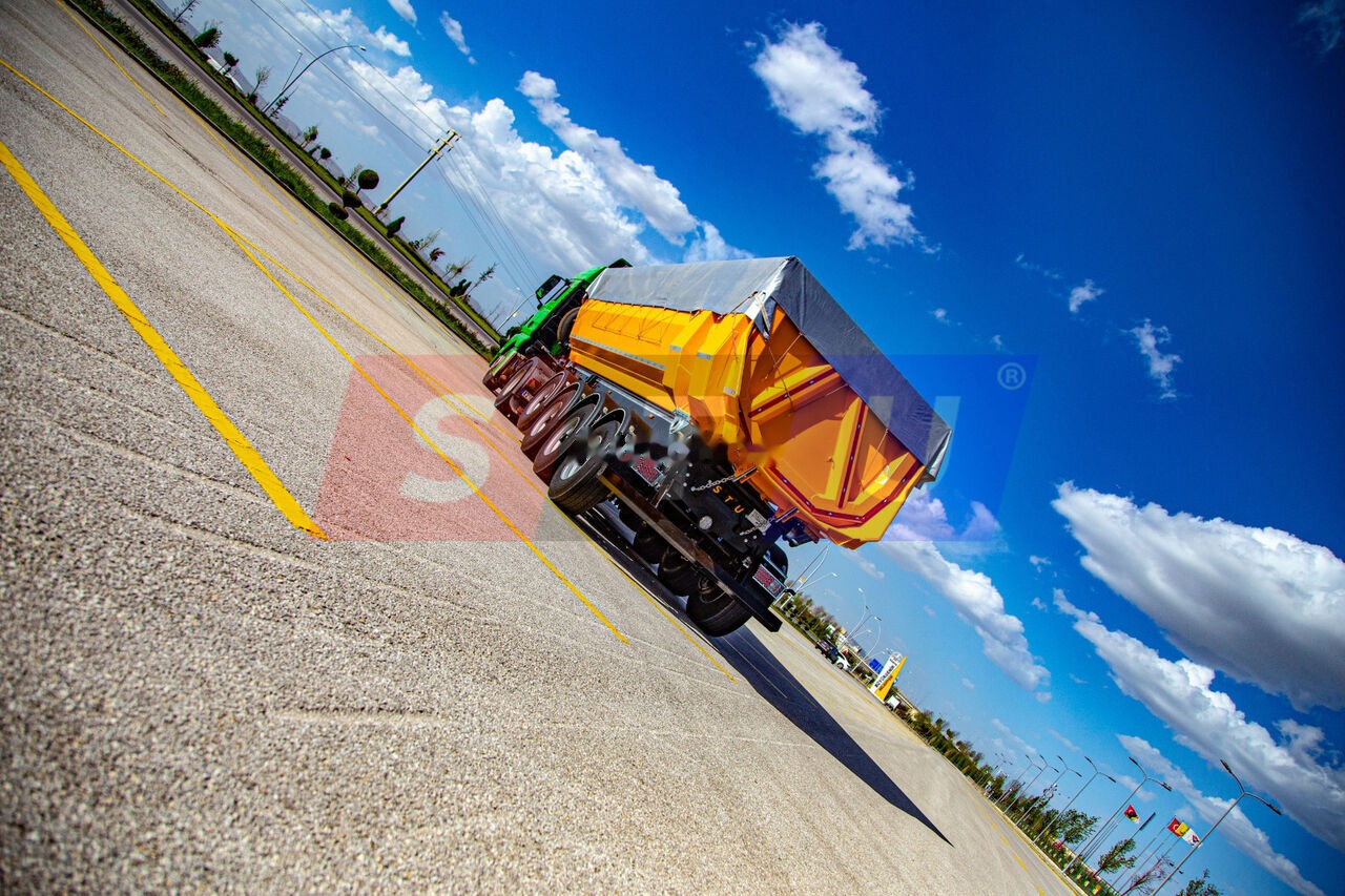 Nový Sklápěcí návěs STU 4 AXLE TIPPER TRAILER / 4 ESSİEUX BENNE REMORQUE: obrázek 13