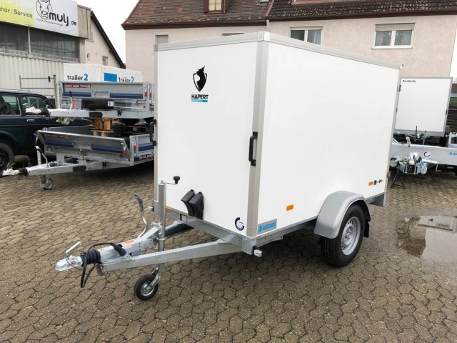 Hapert Sapphire L-1 250x130x150cm, ZG 1,35 to., Koffer Türe - Skříňový přívěs: obrázek 1 Hapert Sapphire L-1 250x130x150cm, ZG 1,35 to., Koffer Türe - Skříňový přívěs: obrázek 1