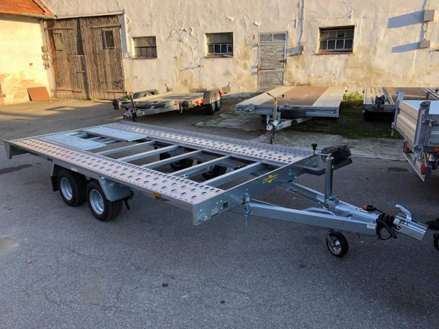 Humbaur Autotransportanhänger FTK 274022, 4000 x 2140 x 50 mm, 2,7 to. - Přívěs na přepravu automobilů: obrázek 1 Humbaur Autotransportanhänger FTK 274022, 4000 x 2140 x 50 mm, 2,7 to. - Přívěs na přepravu automobilů: obrázek 1