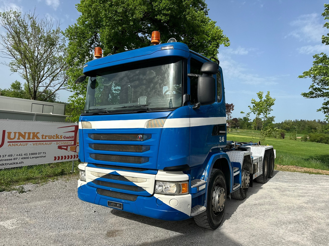 SCANIA G450 8x4 Abrollkipper - Hákový nosič kontejnerů: obrázek 1 SCANIA G450 8x4 Abrollkipper - Hákový nosič kontejnerů: obrázek 1