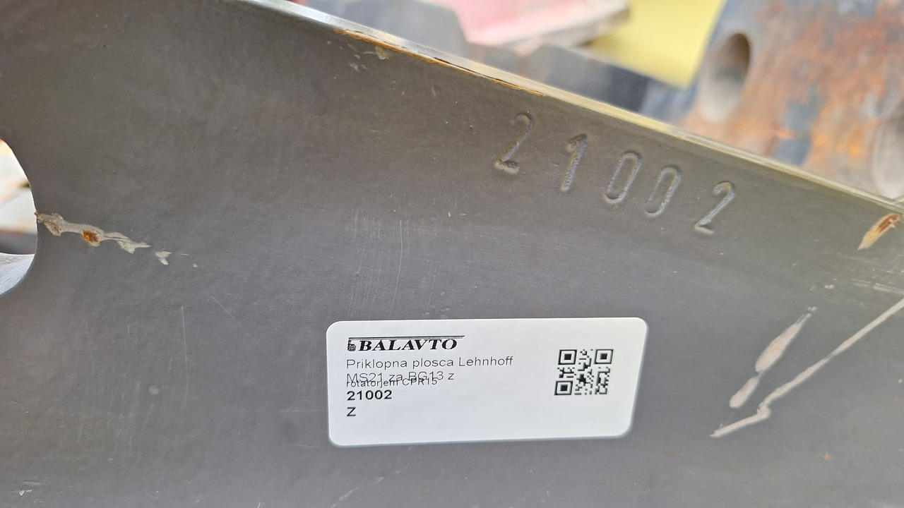 Attachment plate Lehnhoff MS21 - Rychloupínací pro Rýpadlo: obrázek 4 Attachment plate Lehnhoff MS21 - Rychloupínací pro Rýpadlo: obrázek 4
