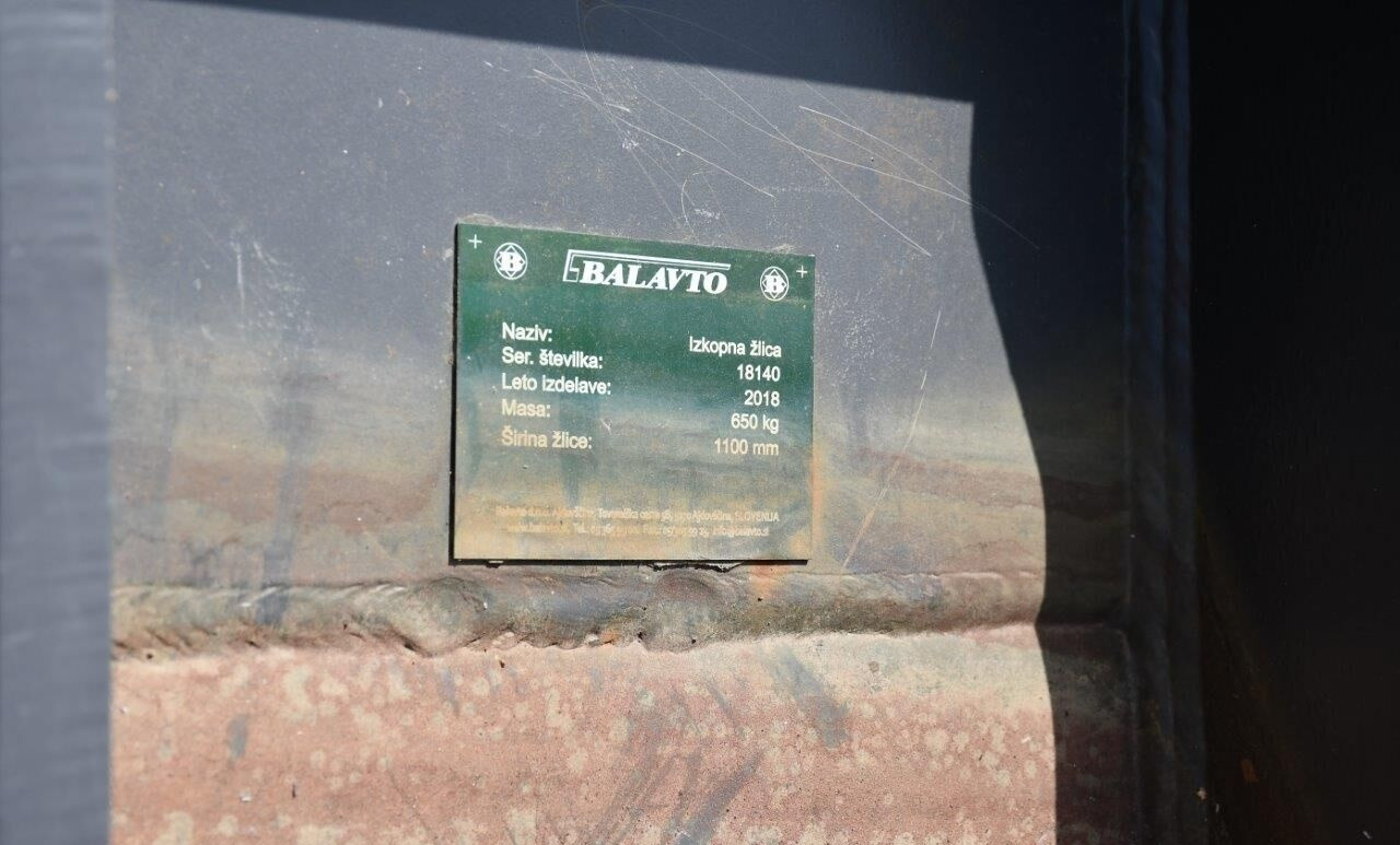 Balavto Digging bucket 1100 mm S6 - Lžíce na bagr: obrázek 3 Balavto Digging bucket 1100 mm S6 - Lžíce na bagr: obrázek 3