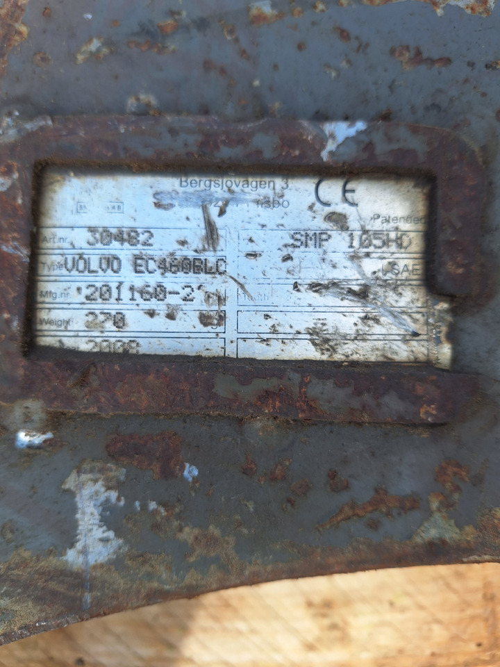 SMP 105HD Volvo EC460 BLC - Rychloupínací pro Stavební technika: obrázek 3 SMP 105HD Volvo EC460 BLC - Rychloupínací pro Stavební technika: obrázek 3