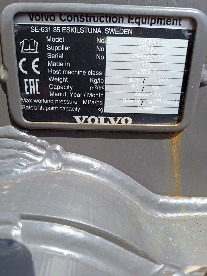 Volvo 8296852   Volvo EC350/380 - Rychloupínací pro Rýpadlo: obrázek 5 Volvo 8296852   Volvo EC350/380 - Rychloupínací pro Rýpadlo: obrázek 5