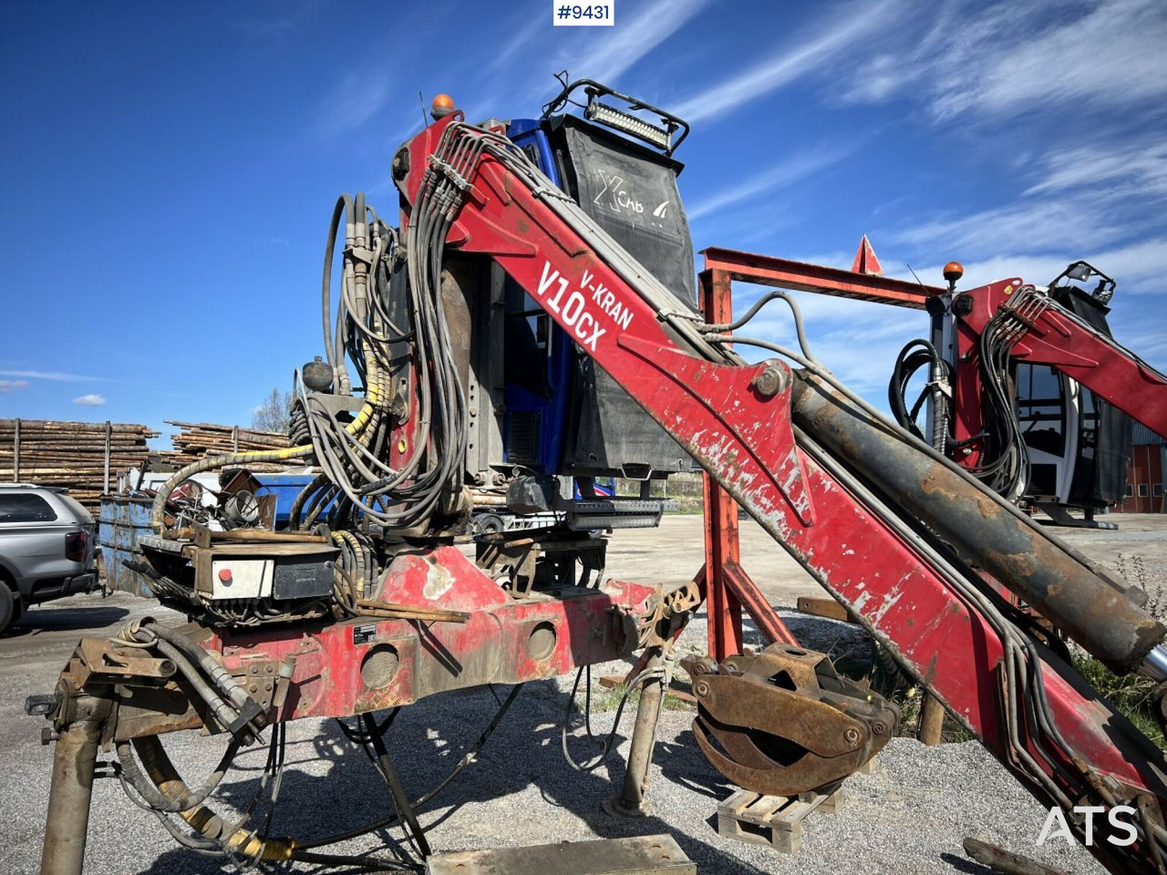 V-kran V10CX,96 - Timber crane, logging crane - Jiná technika: obrázek 4 V-kran V10CX,96 - Timber crane, logging crane - Jiná technika: obrázek 4