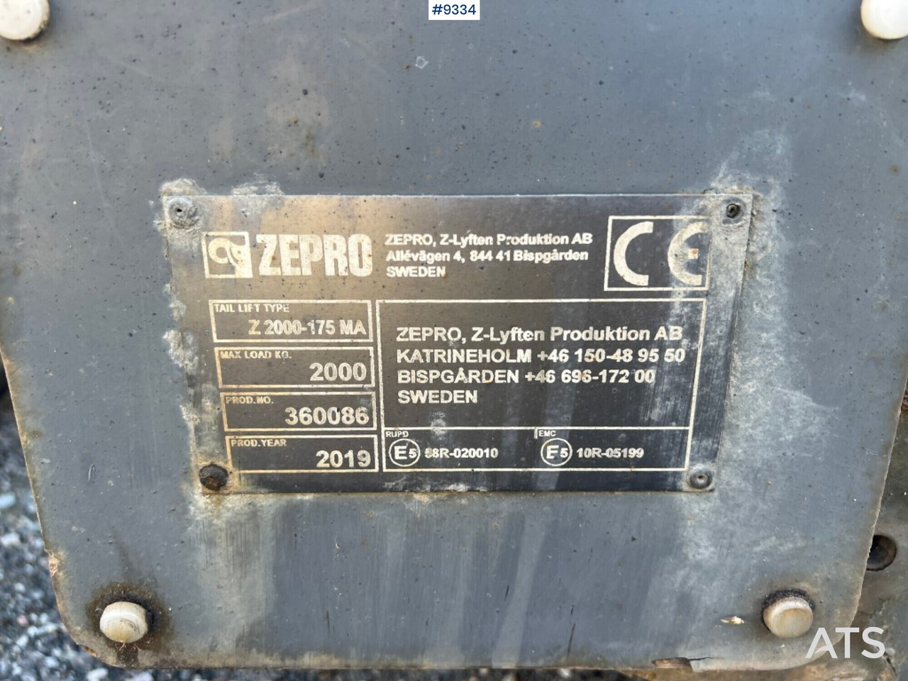 Tail Lift- Zepro- Z2000-175MA - Zvedací plošina: obrázek 4 Tail Lift- Zepro- Z2000-175MA - Zvedací plošina: obrázek 4