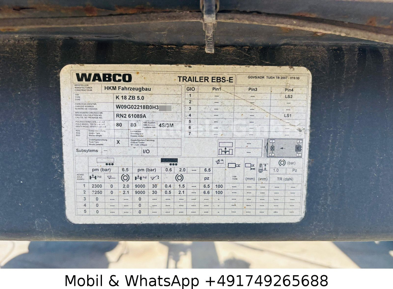 Hákový/ Ramenový nosič přívěs HKM K18 ZB 5,0 Combo Absetz-Abroll Drehschemel: obrázek 11 Hákový/ Ramenový nosič přívěs HKM K18 ZB 5,0 Combo Absetz-Abroll Drehschemel: obrázek 11