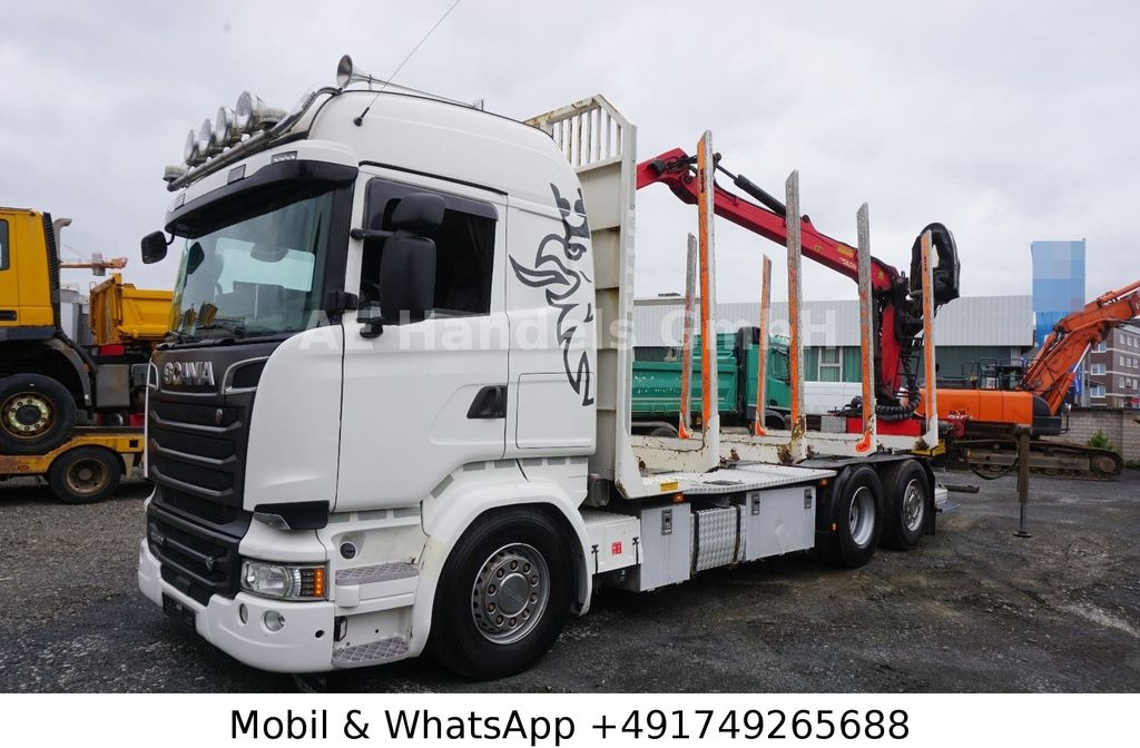 Auto s hydraulickou rukou, Lesovůz Scania R580 V8 Highline Palfinger-M120L97 *Retarder/ACC: obrázek 8