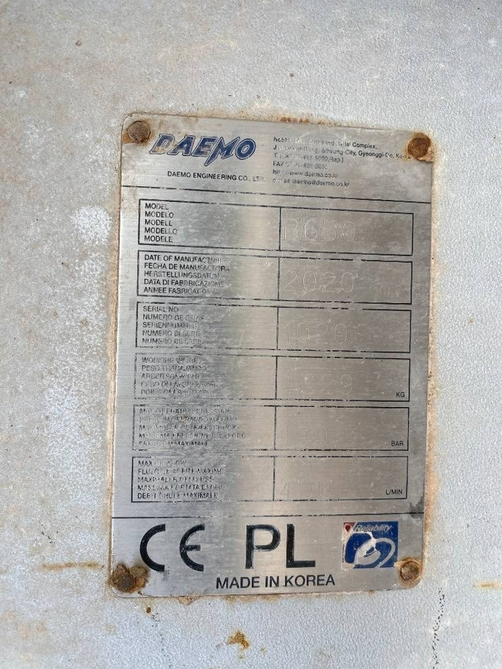 Hydraulické kladivo pro Stavební technika Daemo B 650 a réparer: obrázek 7