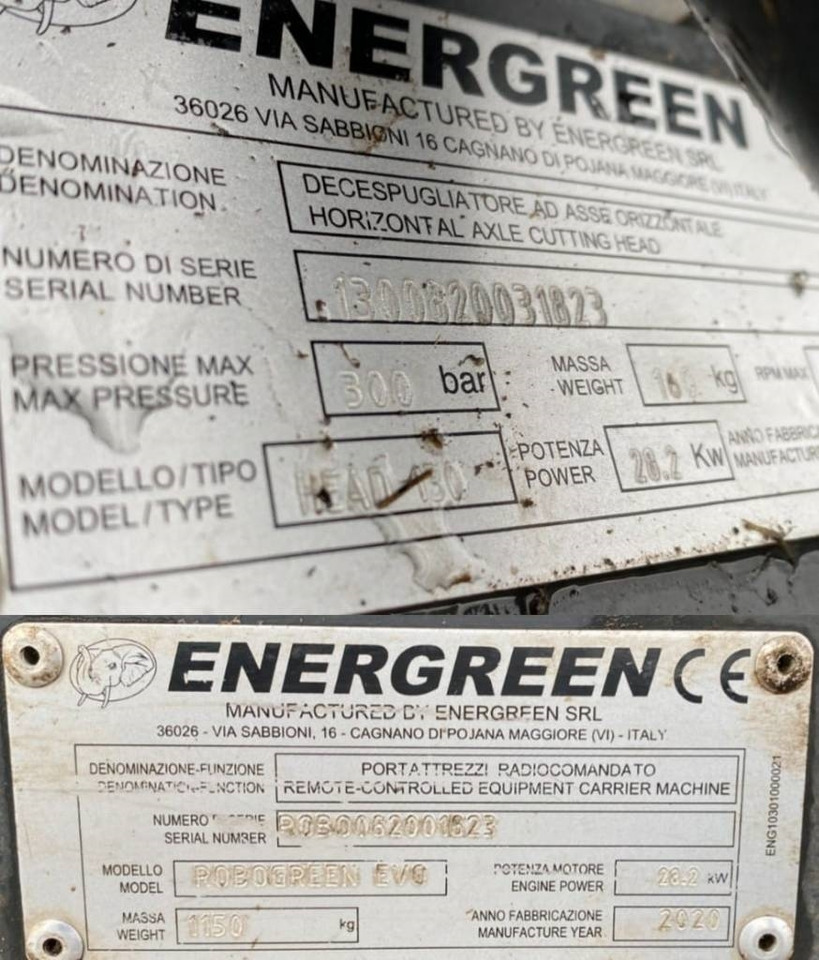 Lesní mulčovač Energreen ENERGREEN ROBOGREEN EVO + HEAD 130 1er Main: obrázek 8 Lesní mulčovač Energreen ENERGREEN ROBOGREEN EVO + HEAD 130 1er Main: obrázek 8