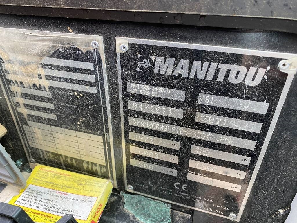Teleskopický manipulátor Manitou MLT 730 115DYCP/ST5/S1 Origine Française: obrázek 7