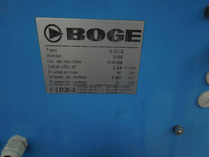 BOGE S20 - Mobilní kompresor: obrázek 3 BOGE S20 - Mobilní kompresor: obrázek 3