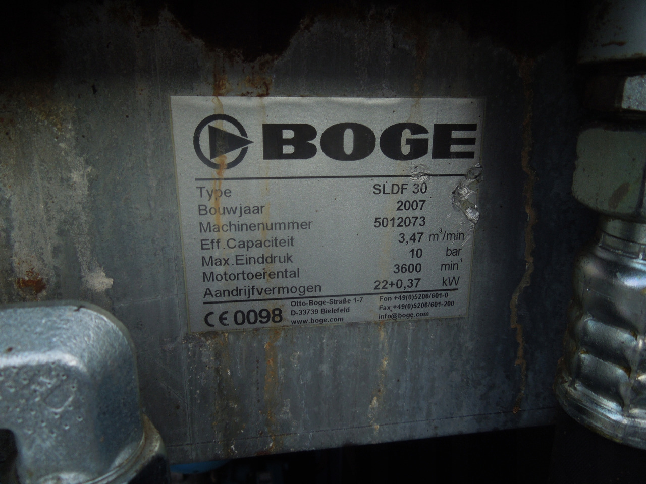 BOGE SLDF30 - Mobilní kompresor: obrázek 4 BOGE SLDF30 - Mobilní kompresor: obrázek 4