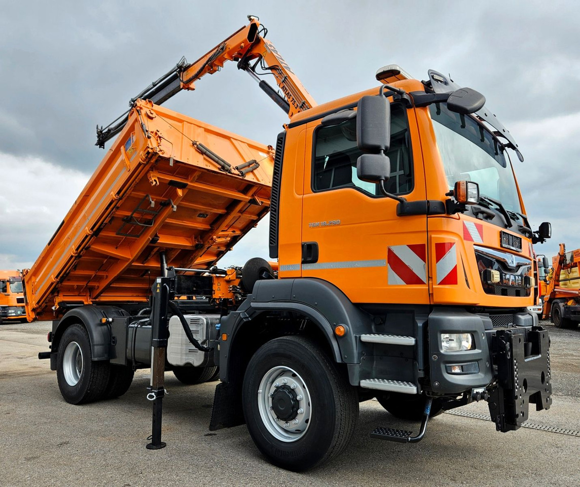MAN TGM 18.290 4x4 Atlas 75.2 Kran Funk Euro6 - Sklápěč, Auto s hydraulickou rukou: obrázek 1 MAN TGM 18.290 4x4 Atlas 75.2 Kran Funk Euro6 - Sklápěč, Auto s hydraulickou rukou: obrázek 1