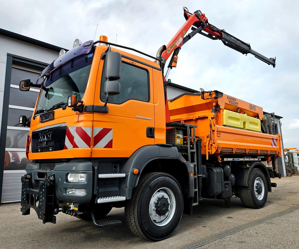 MAN TGM 18.290 4x4 Palfinger PK7001 Kran Funk Euro5 - Sklápěč, Auto s hydraulickou rukou: obrázek 1 MAN TGM 18.290 4x4 Palfinger PK7001 Kran Funk Euro5 - Sklápěč, Auto s hydraulickou rukou: obrázek 1
