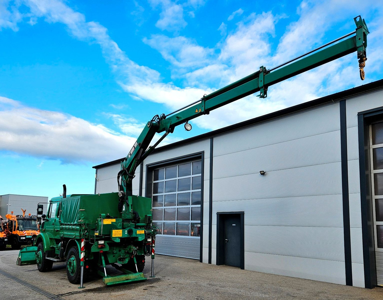 Unimog U2150 Doka HIAB 105 Kran Winde Frontlader - Nákladní auto, Auto s hydraulickou rukou: obrázek 3 Unimog U2150 Doka HIAB 105 Kran Winde Frontlader - Nákladní auto, Auto s hydraulickou rukou: obrázek 3