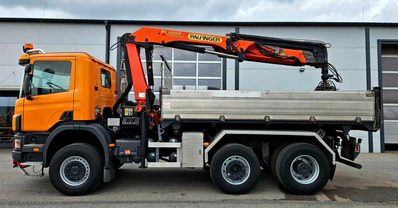 Scania P114 380 6x4-4 Palfinger PK12502 Kran Funk - Sklápěč, Auto s hydraulickou rukou: obrázek 4 Scania P114 380 6x4-4 Palfinger PK12502 Kran Funk - Sklápěč, Auto s hydraulickou rukou: obrázek 4