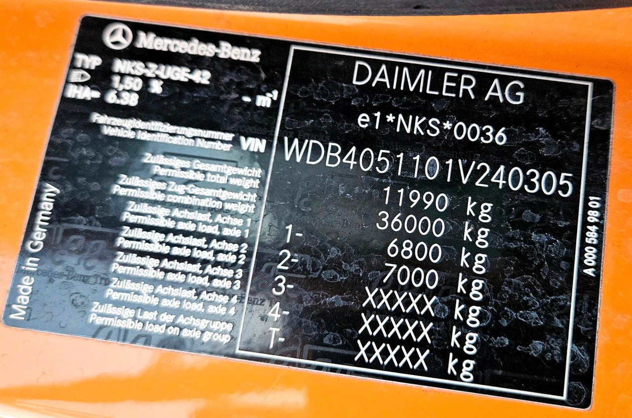 Sklápěč Unimog U427 UGE Euro6 VarioPilot Hydrostat: obrázek 16 Sklápěč Unimog U427 UGE Euro6 VarioPilot Hydrostat: obrázek 16