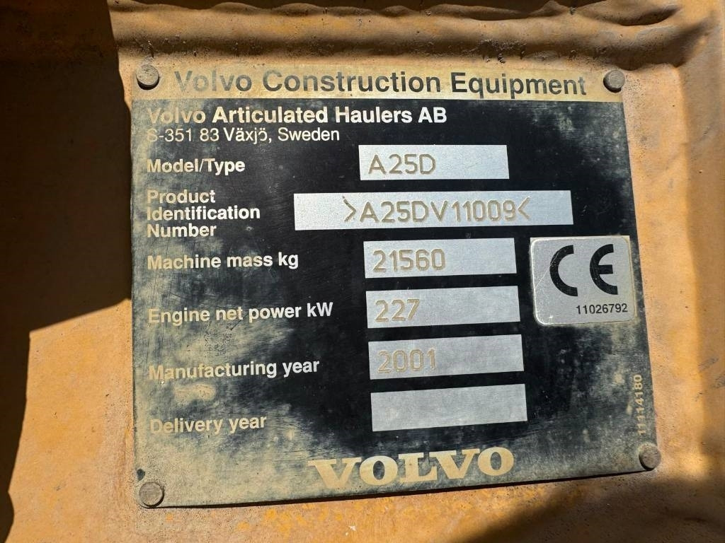 Volvo A 25 D - Kloubový sklápěč: obrázek 4 Volvo A 25 D - Kloubový sklápěč: obrázek 4