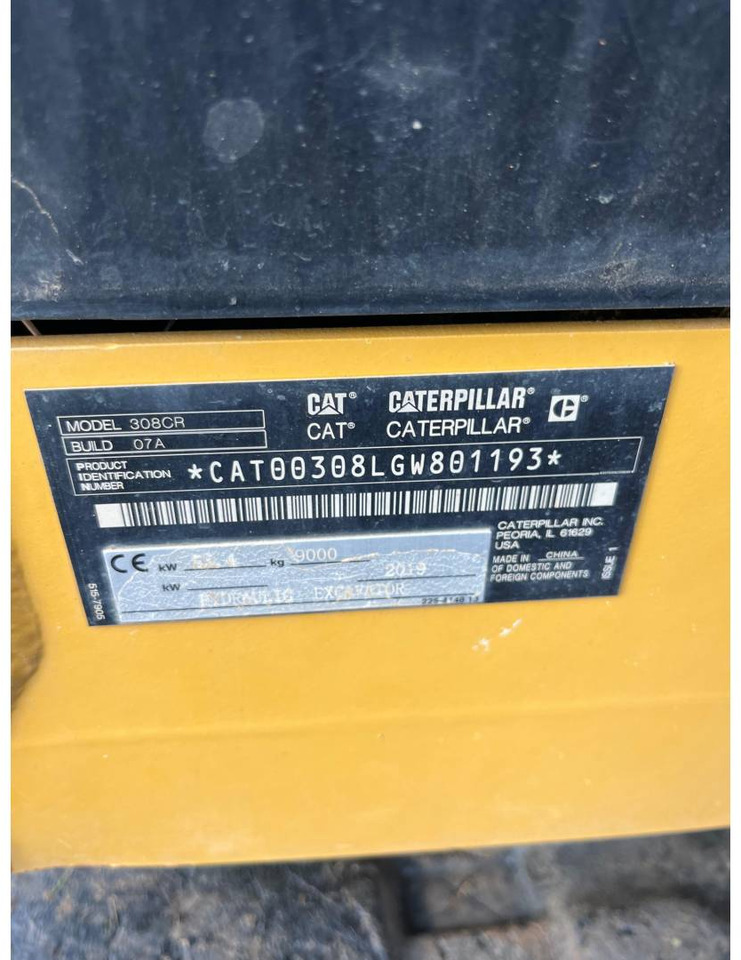 Pásové rýpadlo CAT 308-07CR: obrázek 6