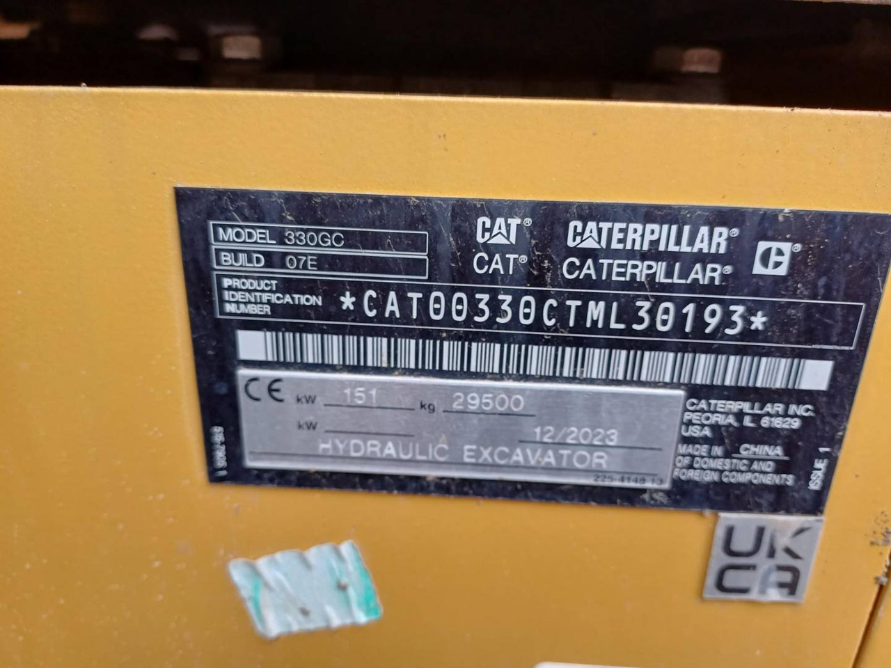 CAT 330-07GC leasing CAT 330-07GC: obrázek 6