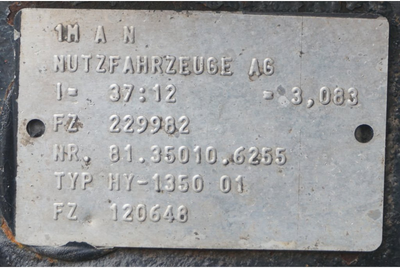 MAN HY-1350-01 37/12 - Zadní náprava pro Nákladní auto: obrázek 4 MAN HY-1350-01 37/12 - Zadní náprava pro Nákladní auto: obrázek 4