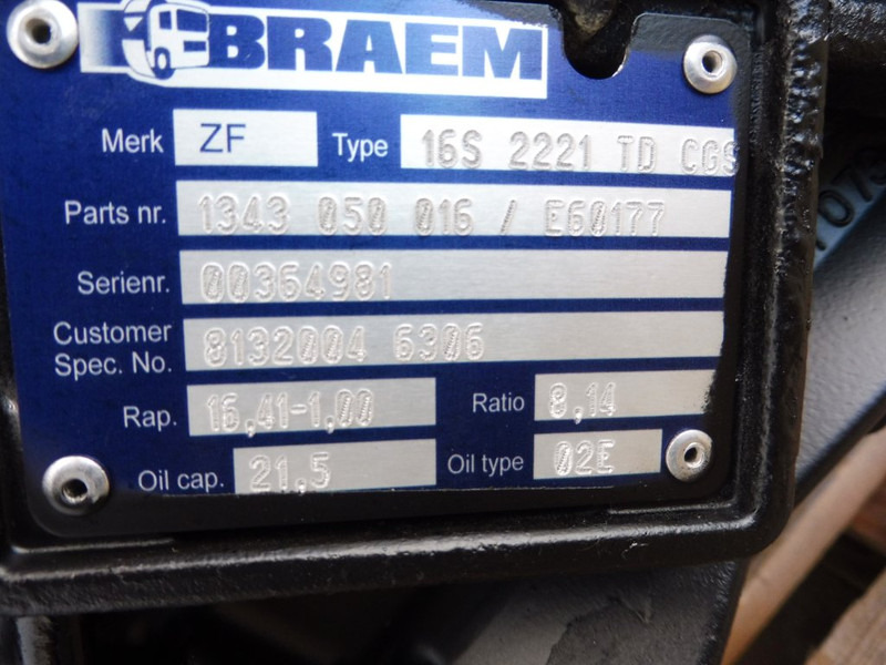 ZF 16S2221TD+IT - Převodovka pro Nákladní auto: obrázek 5 ZF 16S2221TD+IT - Převodovka pro Nákladní auto: obrázek 5
