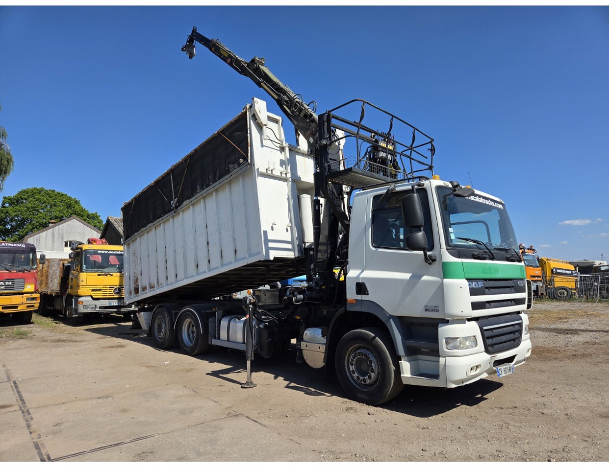 DAF CF85.410 6x2 steering axle lenk Tipper Crane HIAB J1320Z - Sklápěč, Auto s hydraulickou rukou: obrázek 3 DAF CF85.410 6x2 steering axle lenk Tipper Crane HIAB J1320Z - Sklápěč, Auto s hydraulickou rukou: obrázek 3