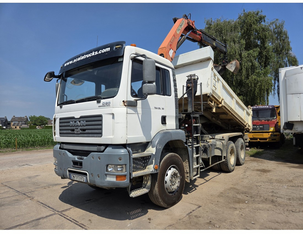 MAN TGA 26.350 6X4 BORDMATIC TIPPER CRANE PALFINGER PK15500 - Sklápěč, Auto s hydraulickou rukou: obrázek 1 MAN TGA 26.350 6X4 BORDMATIC TIPPER CRANE PALFINGER PK15500 - Sklápěč, Auto s hydraulickou rukou: obrázek 1