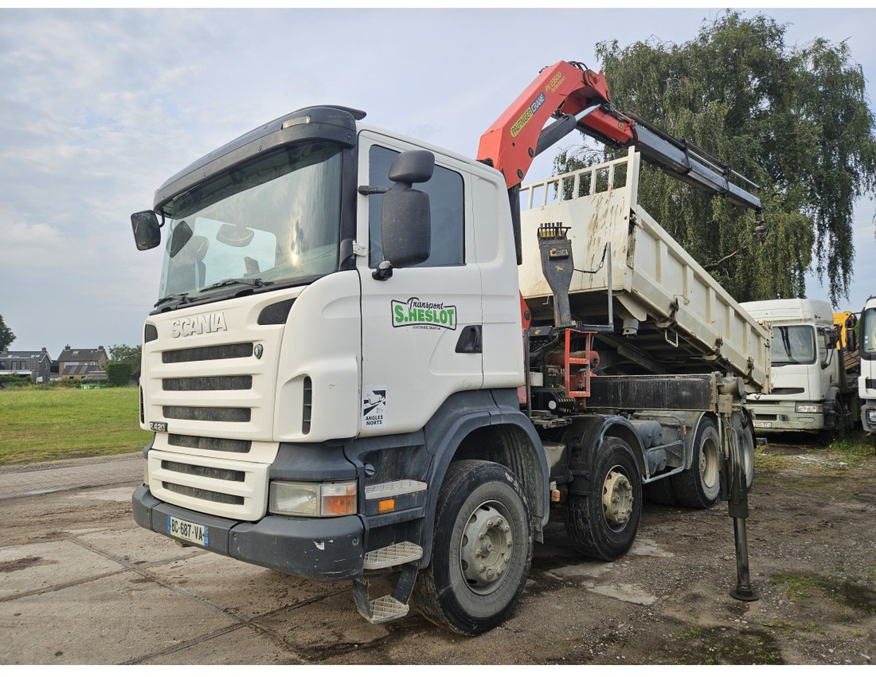 Scania R420 8x4 Tipper Crane Palfinger 23500 - Sklápěč, Auto s hydraulickou rukou: obrázek 1 Scania R420 8x4 Tipper Crane Palfinger 23500 - Sklápěč, Auto s hydraulickou rukou: obrázek 1