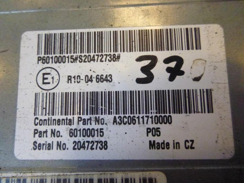 Volvo L 220 E, Motorstyrenhet, 60100015 - Elektrický systém pro Stavební technika: obrázek 2 Volvo L 220 E, Motorstyrenhet, 60100015 - Elektrický systém pro Stavební technika: obrázek 2