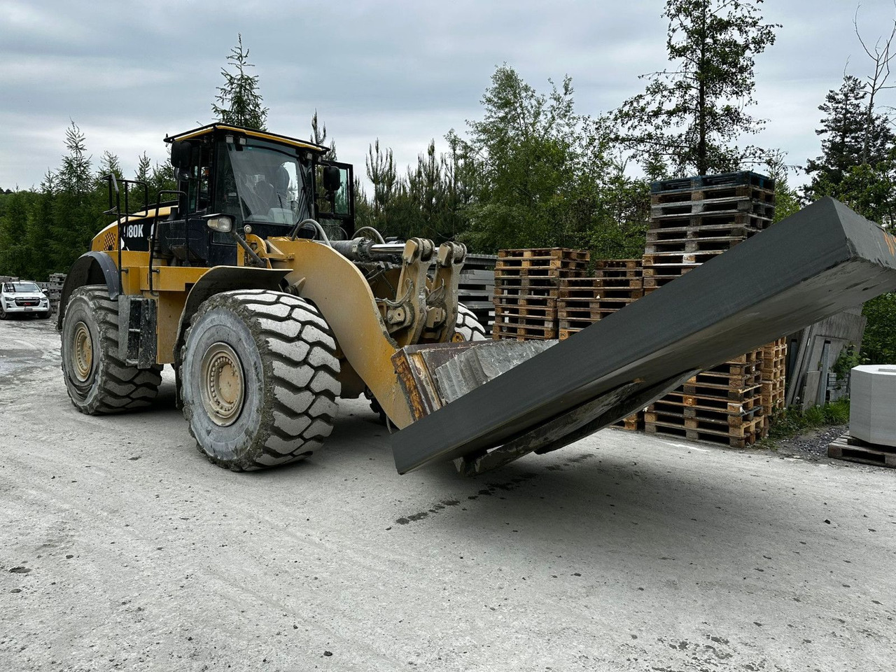 CAT 980K Block Handler,Bucket + forks,Schaufel+Gabel - Kolový nakladač: obrázek 4 CAT 980K Block Handler,Bucket + forks,Schaufel+Gabel - Kolový nakladač: obrázek 4