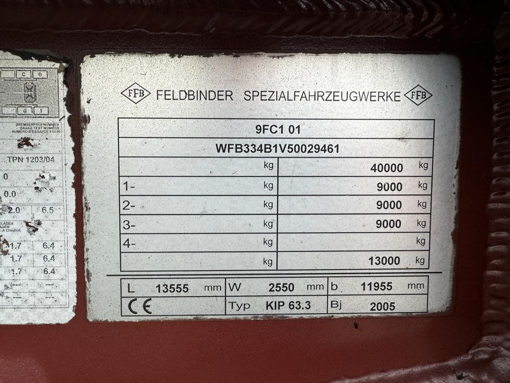 Silo cisterna Feldbinder Feldbinder, Silokipper, 63.3m3: obrázek 7