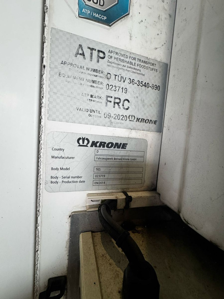 Krone SZ,Carrier Vector1550, -20C°,Duoplex steel - Skříňový návěs: obrázek 5 Krone SZ,Carrier Vector1550, -20C°,Duoplex steel - Skříňový návěs: obrázek 5