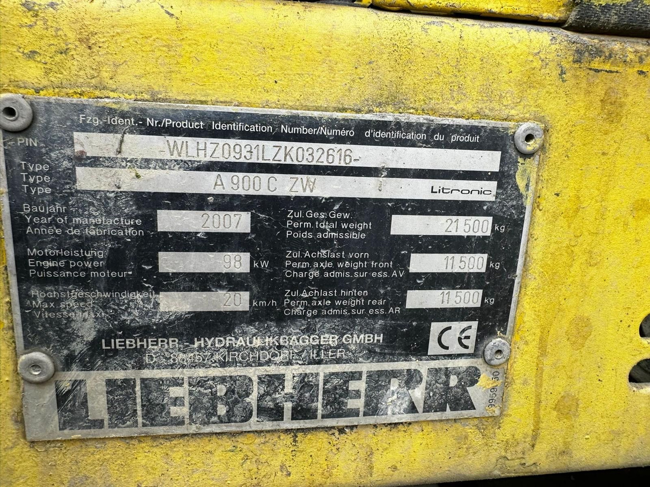 Liebherr A900C ZW Litronic PFS 2, Rail+Road, Gleisbagger - Kolesové rýpadlo: obrázek 3 Liebherr A900C ZW Litronic PFS 2, Rail+Road, Gleisbagger - Kolesové rýpadlo: obrázek 3