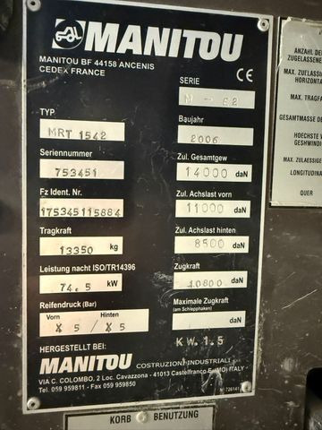 Manitou MRT 1542 M, Korb, Schaufel, Gabeln - Kolový nakladač: obrázek 4 Manitou MRT 1542 M, Korb, Schaufel, Gabeln - Kolový nakladač: obrázek 4