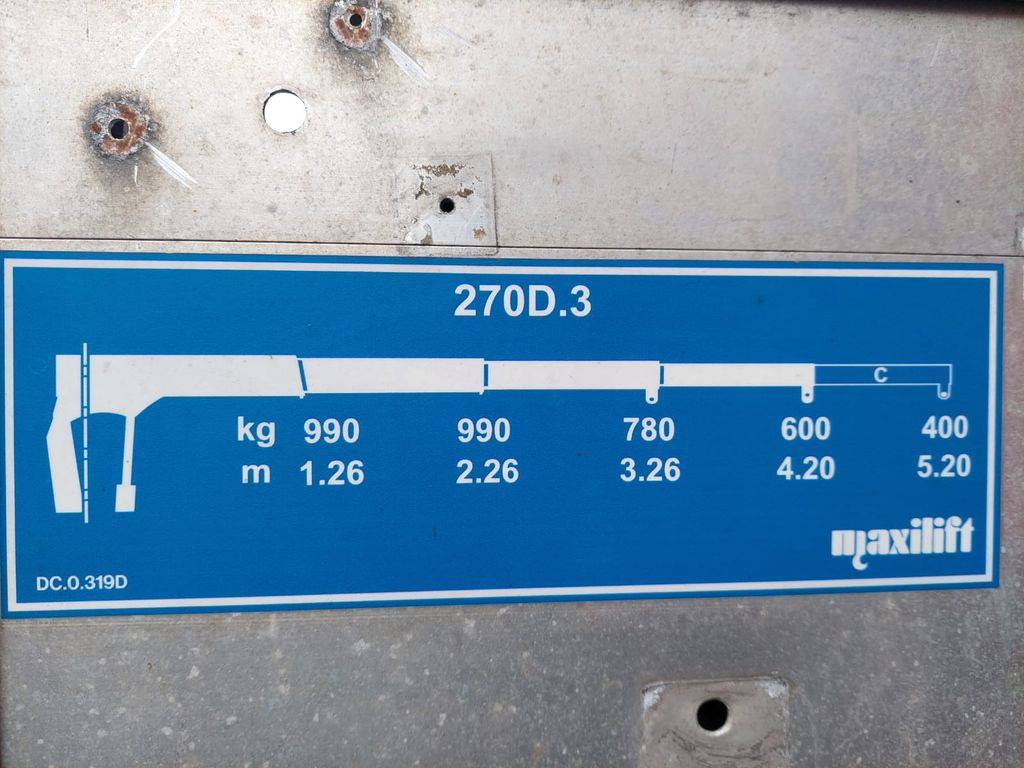 Auto s hydraulickou rukou, Sklápěč Mitsubishi Fuso 7C18, E6, Kipper+Kran Maxilift 270: obrázek 11