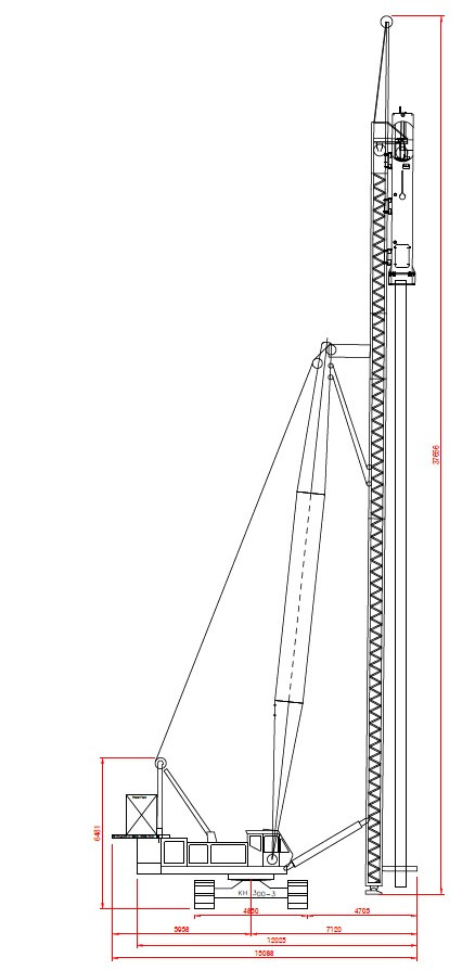 HITACHI KH300-3 PD - Pásový jeřáb: obrázek 3 HITACHI KH300-3 PD - Pásový jeřáb: obrázek 3