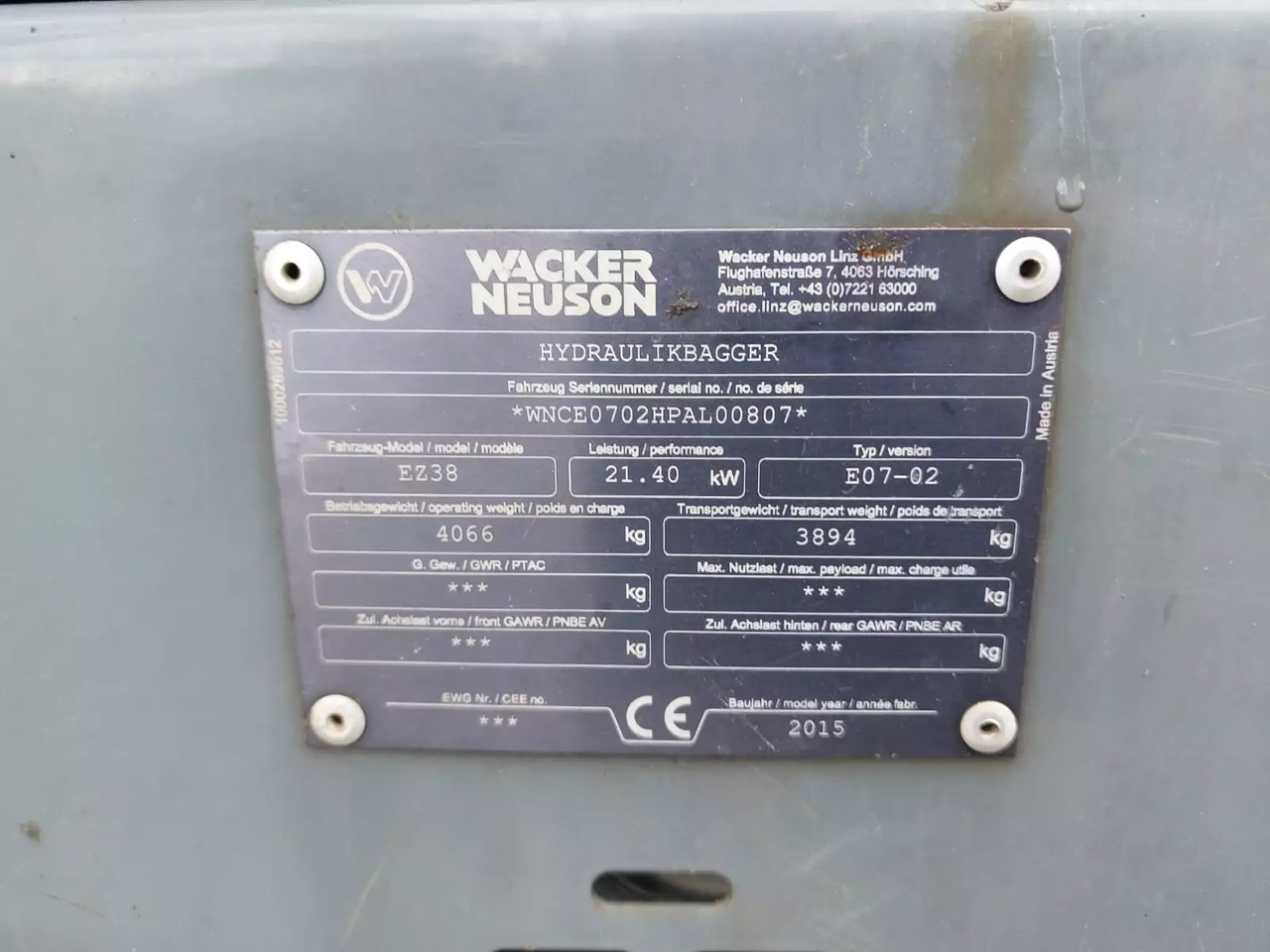 Mini rýpadlo 2015 Wacker Neuson EZ38: obrázek 7
