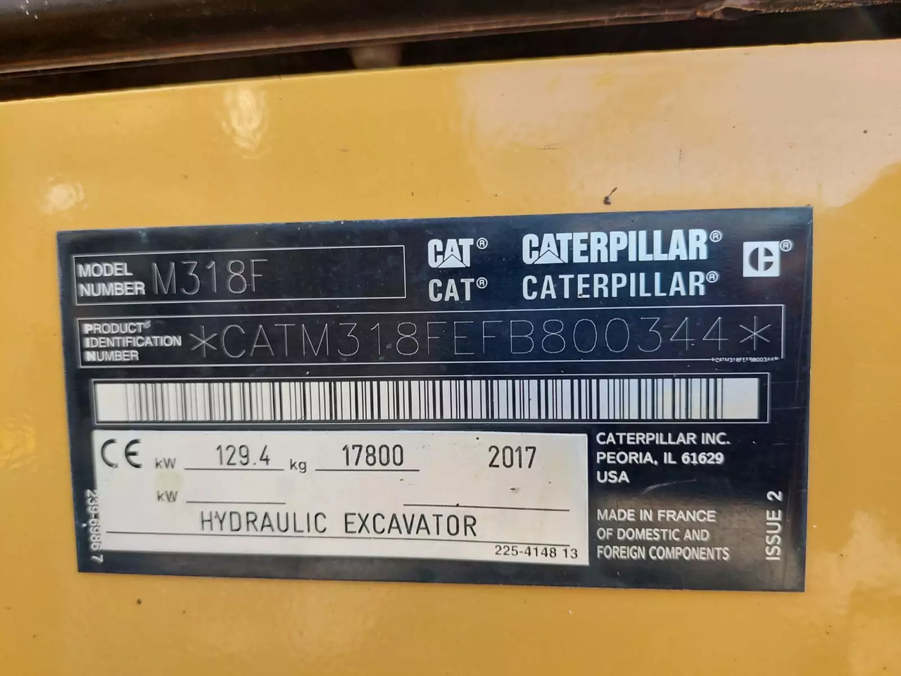 Kolesové rýpadlo 2017 Caterpillar M 318F: obrázek 16