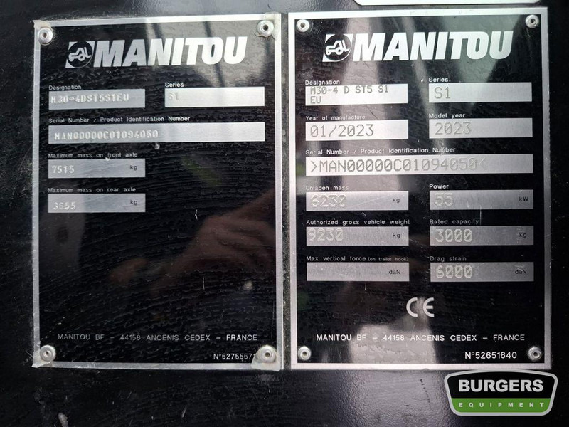 Manitou M30-4 - Vysokozdvižný vozík terénní: obrázek 5 Manitou M30-4 - Vysokozdvižný vozík terénní: obrázek 5