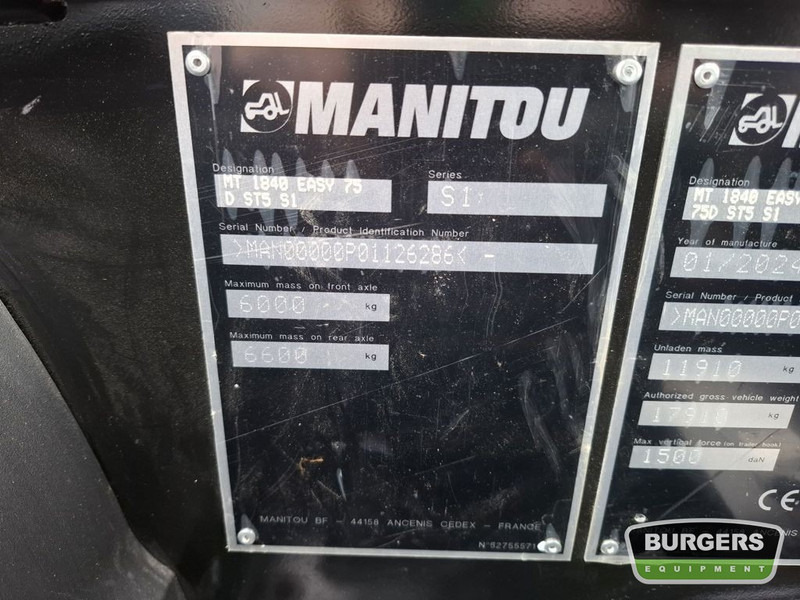 Manitou MT1840 - Teleskopický manipulátor: obrázek 5 Manitou MT1840 - Teleskopický manipulátor: obrázek 5