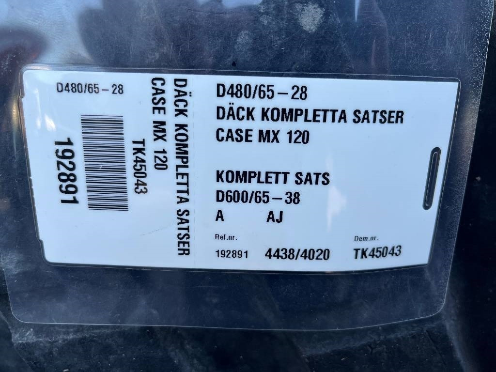 Alliance 600/65-R38 480/65-R28 till Case MX120 - Pneumatiky pro Zemědělská technika: obrázek 2 Alliance 600/65-R38 480/65-R28 till Case MX120 - Pneumatiky pro Zemědělská technika: obrázek 2