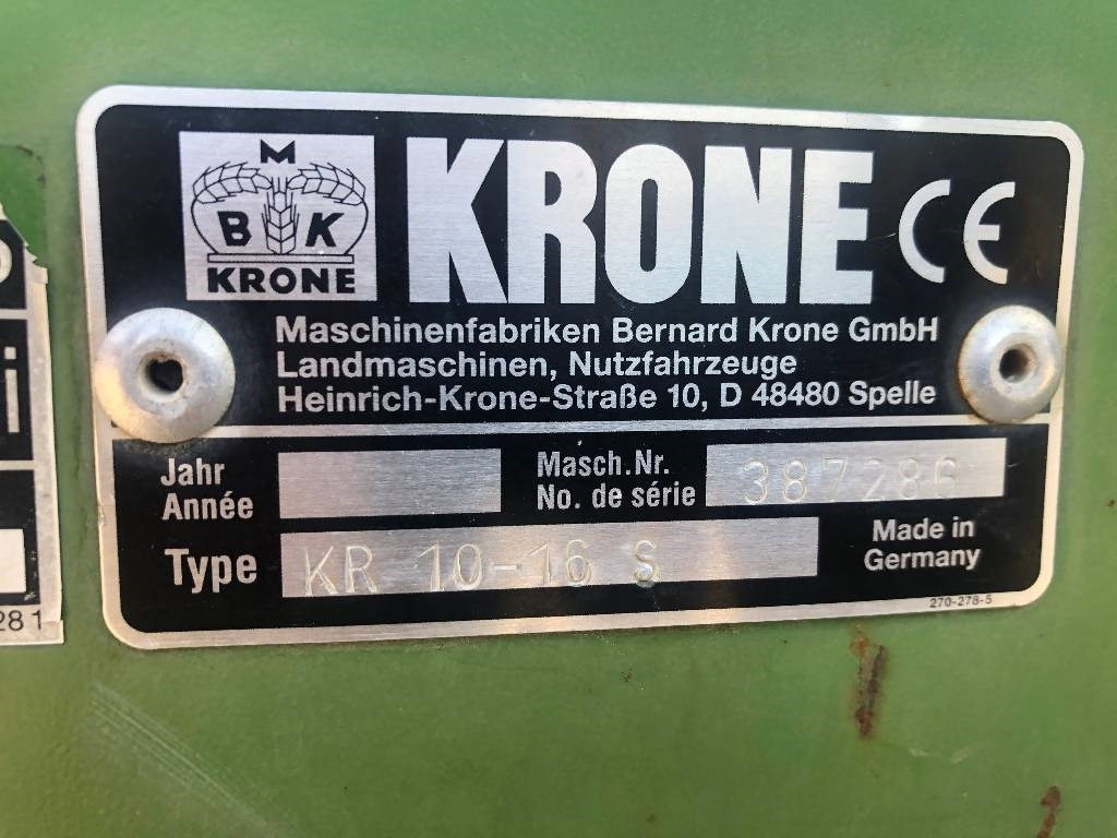 Krone KR 10-16 Dismantled: spare parts - Lis na válcové balíky: obrázek 3 Krone KR 10-16 Dismantled: spare parts - Lis na válcové balíky: obrázek 3