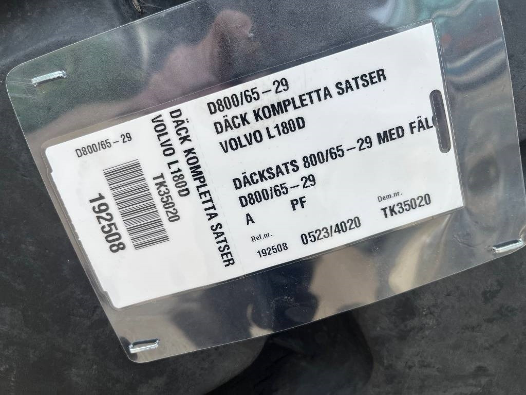 Michelin 800/65R29 XLD Volvo L150 L180  - Kompletní kolo: obrázek 2 Michelin 800/65R29 XLD Volvo L150 L180  - Kompletní kolo: obrázek 2