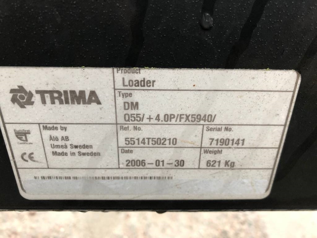 Reservdelar / Parts till Trima / Ålö +4,0P - Čelní nakladač pro traktor: obrázek 3 Reservdelar / Parts till Trima / Ålö +4,0P - Čelní nakladač pro traktor: obrázek 3