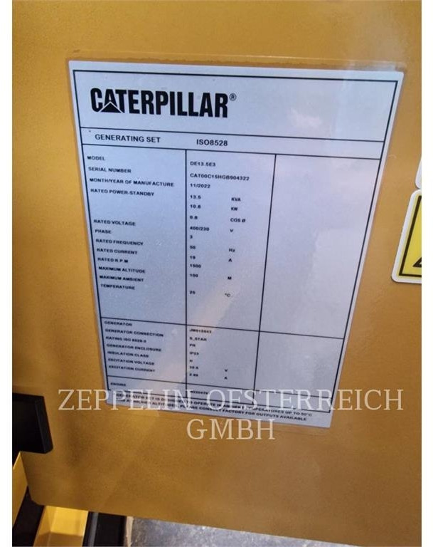 CAT DE13,5E3 B - Elektrický generátor: obrázek 5 CAT DE13,5E3 B - Elektrický generátor: obrázek 5