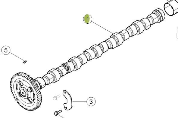 CLAAS Arion 610 660 Wałek Rozrządu Silnika CZĘŚCI 0011615530 00 1161 553 0 - Rozvodový hřídel pro Zemědělská technika: obrázek 1 CLAAS Arion 610 660 Wałek Rozrządu Silnika CZĘŚCI 0011615530 00 1161 553 0 - Rozvodový hřídel pro Zemědělská technika: obrázek 1