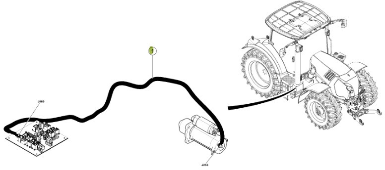 Claas Arion 550-520 650-620 - kabel wiązka elektryczna 0021503002 - Kabely/ Vodiče pro Traktor: obrázek 4 Claas Arion 550-520 650-620 - kabel wiązka elektryczna 0021503002 - Kabely/ Vodiče pro Traktor: obrázek 4